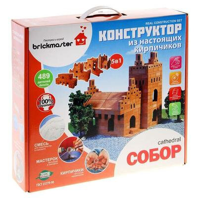 Конструктор керамический Собор, 489 деталей Brickmaster 1075895 .