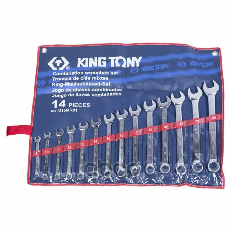 King Tony^1215mr01 Комплект Комбинированных Ключей 8-24мм 14предметов KING TONY арт. 1215MR01