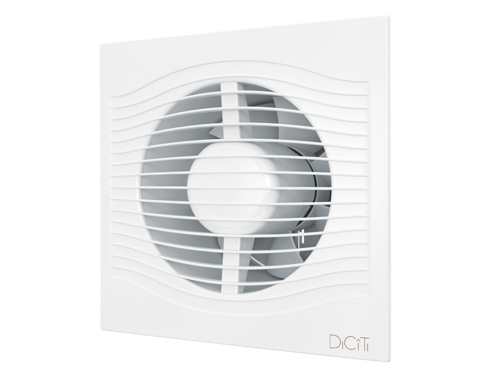 фото Вентилятор осевой вытяжной DiCiTi Slim 5C, с обратным клапаном, D 125, 10 Вт