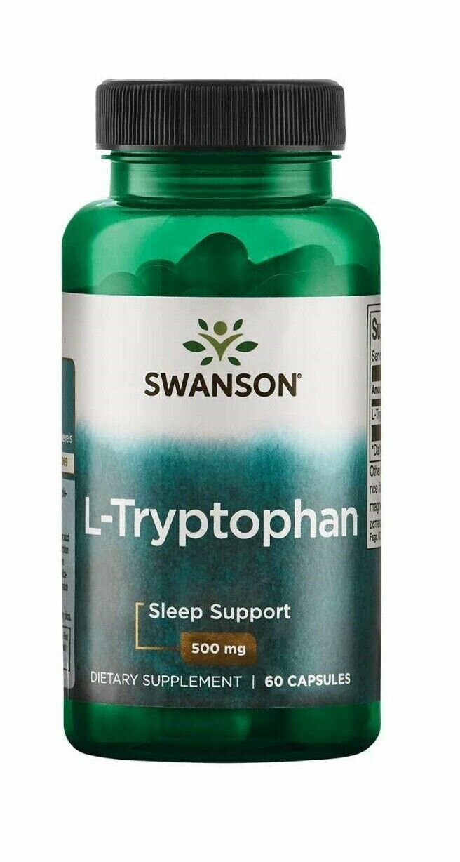 Swanson L-Tryptophan 500 мг (L-Триптофан) 60 капсул (Swanson)