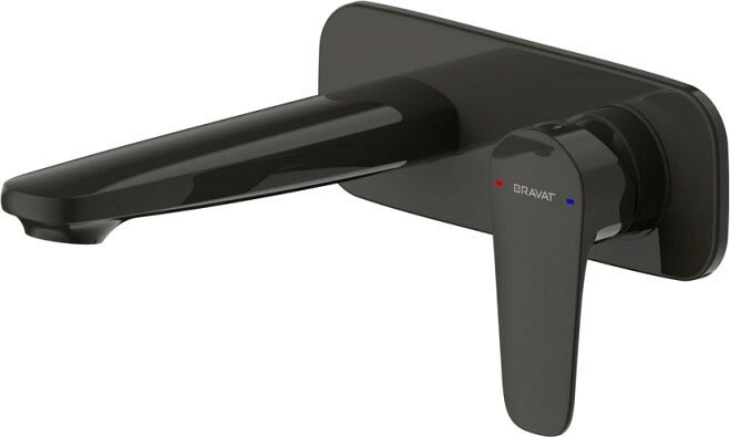 Bravat Смеситель для раковины Bravat Source P8173218BW-ENG черный