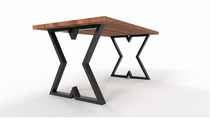 Подстолье/опора из металла для стола в стиле Лофт Модель 13 (2 штуки) - фотография № 1