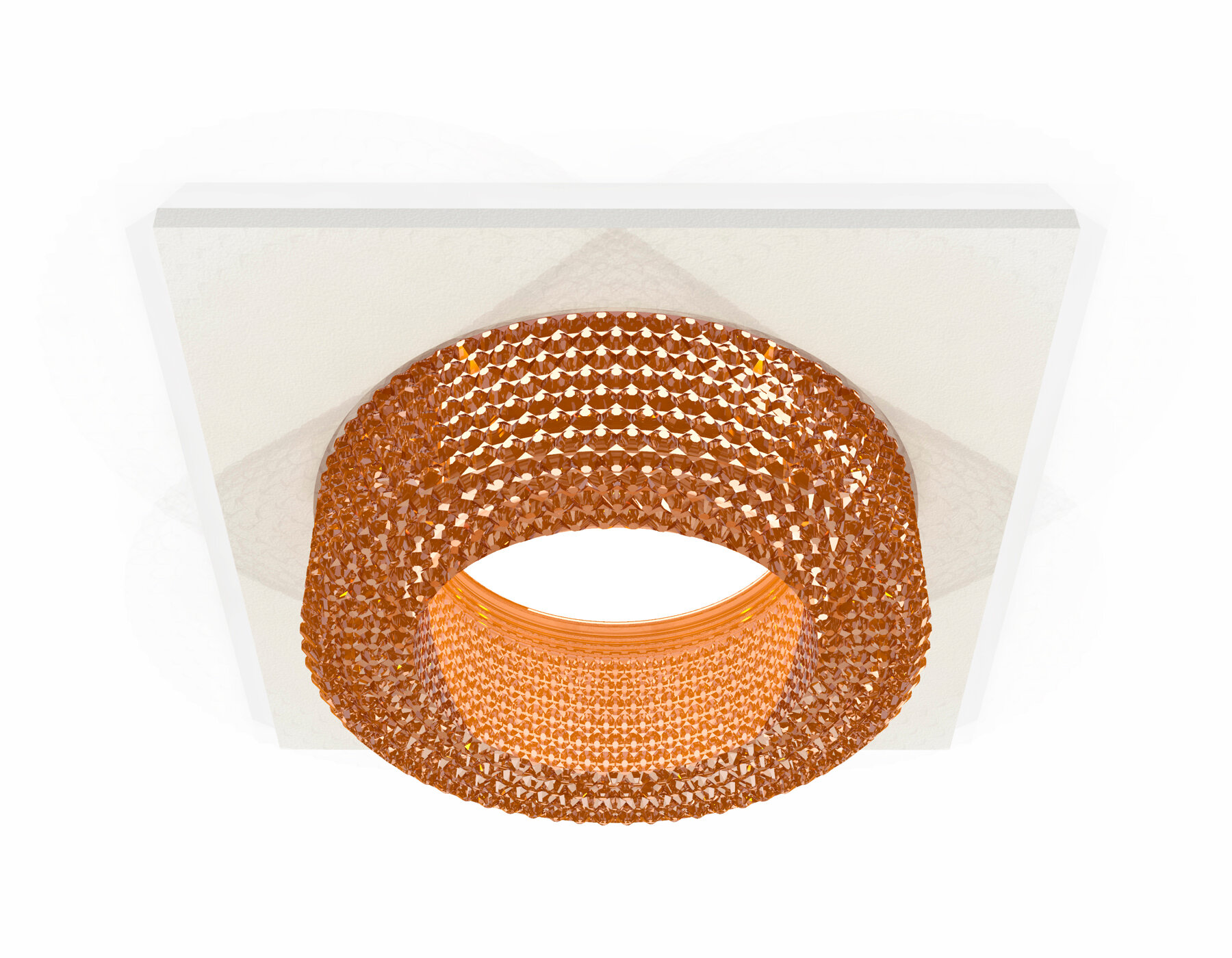 фото Комплект встраиваемого светильника с композитным хрусталем