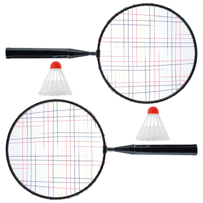 Набор ракетки для бадминтона + 2 волана, микс./В упаковке шт: 1