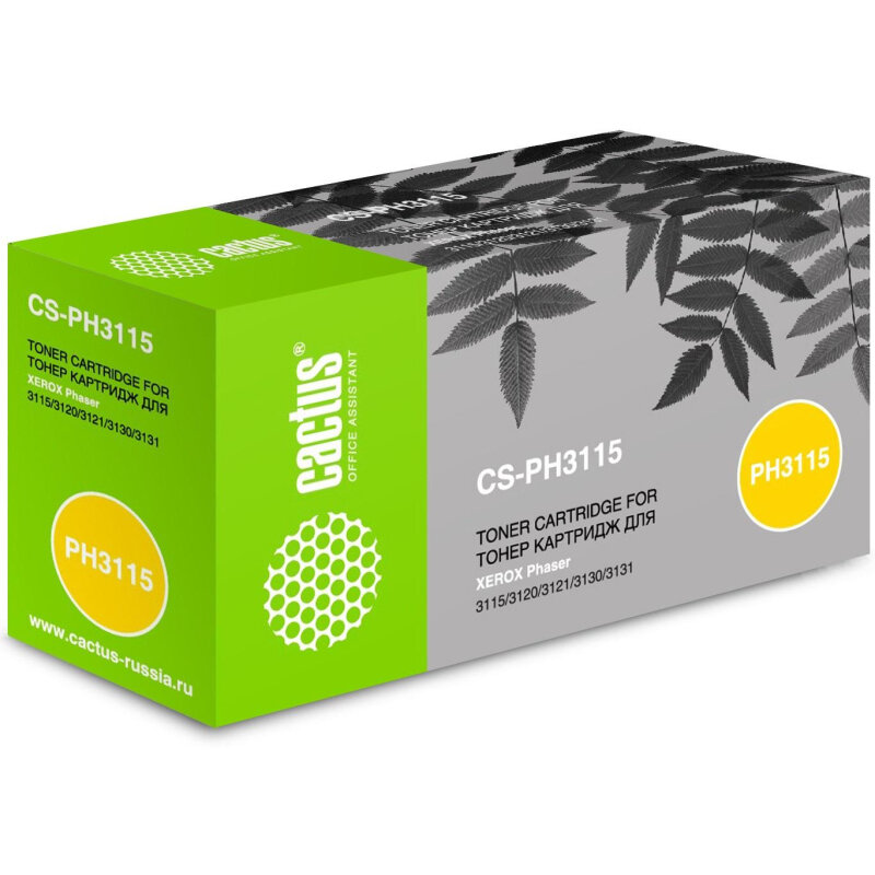 Картридж лазерный Cactus 109R00725(CS-PH3115) чер. для Xerox Ph3115/3120