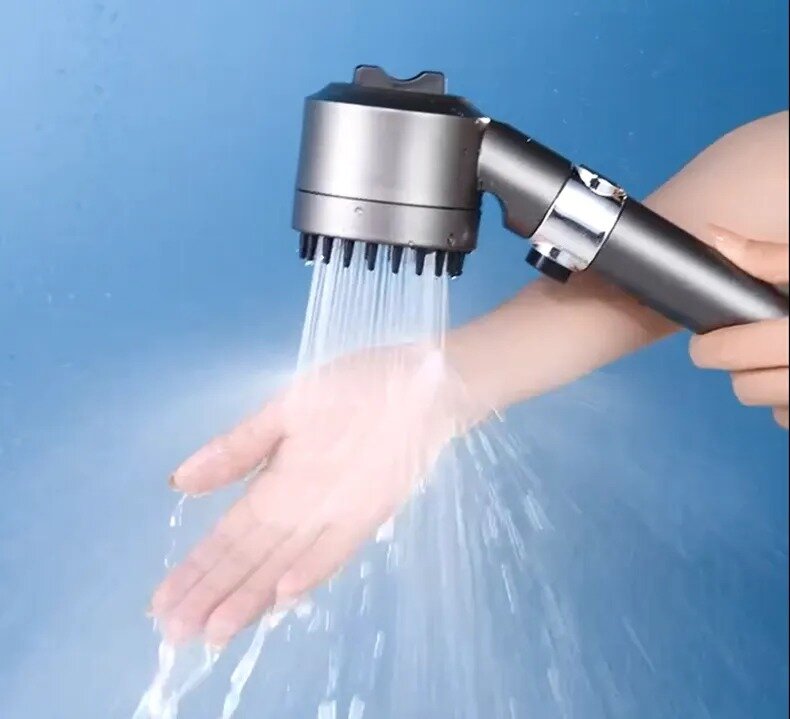 Лейка для душа массажная 4в1 Turbocharged shower head, экономия расхода воды