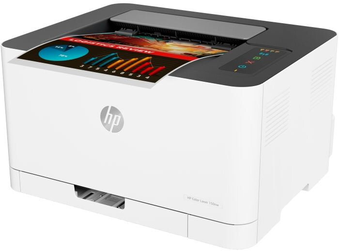 Принтер HP Color Laser 150nw (4ZB95A) A4, 600x600 dpi, 18 стр/мин, 64 МБ, USB, Wi-Fi, AirPrint