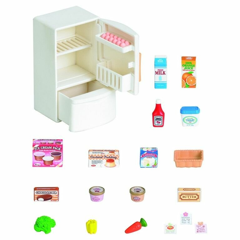 Игровой набор Sylvanian Families Холодильник с продуктами - фото №4