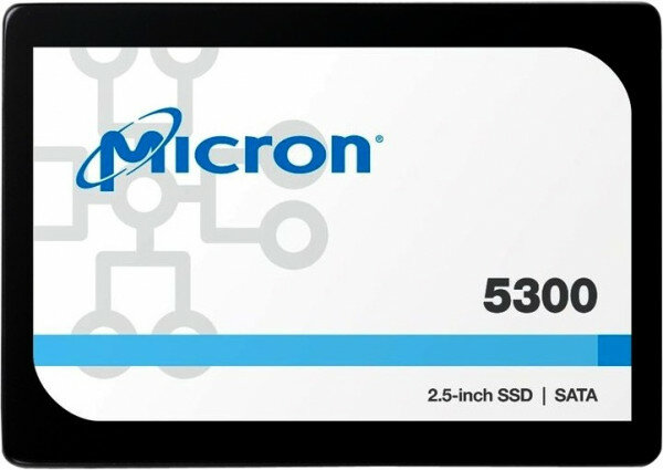 Твердотельный накопитель Micron 5300MAX 3.84TB SATA 2.5" SSD Enterprise Solid State Drive MTFDDAK3T8TDT-1AW1ZABYY