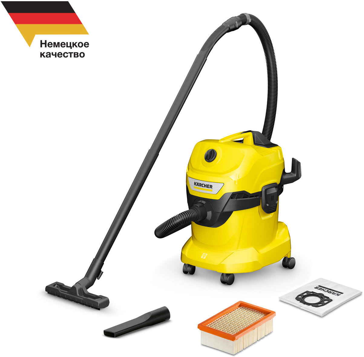 Строительный пылесос Karcher WD 4 V-20/5/22 1.628-201.0