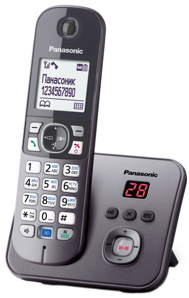 Радиотелефон DECT Panasonic KX-TG6821RU grey