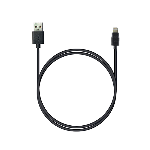 Кабель ROBITON P7 black 8pin AppleLightning SyncCharg 1м черный PH1