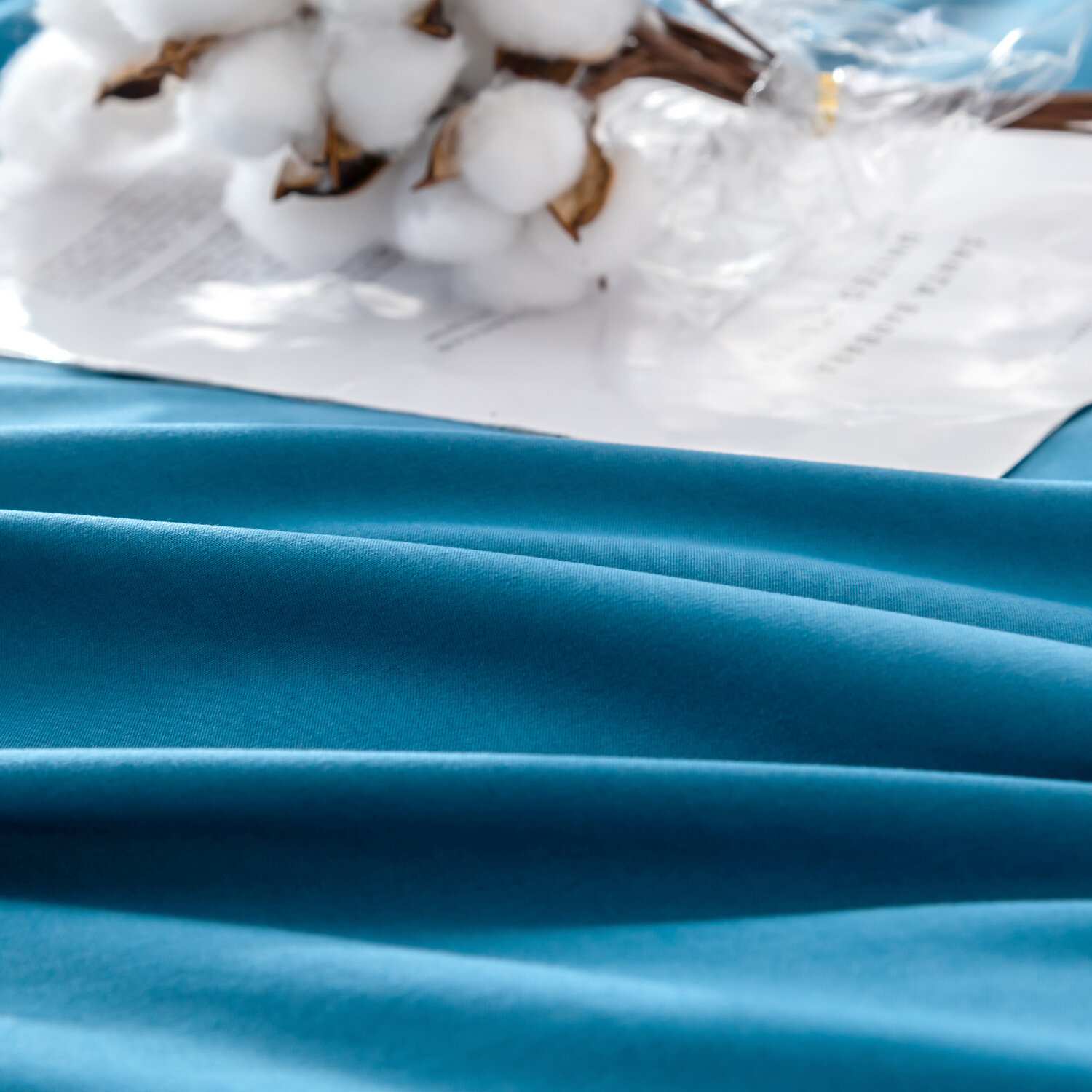 Комплект постельного белья Однотонный Сатин Вышивка CH039 - фотография № 3
