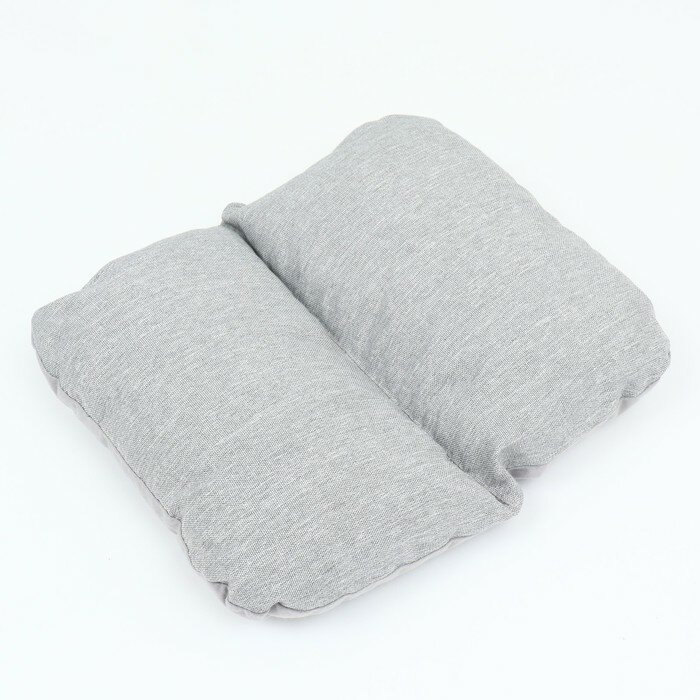 Пижон Лежак с подушкой рогожка, вельвет, 50 х 40 х 23 см,серый - фотография № 8
