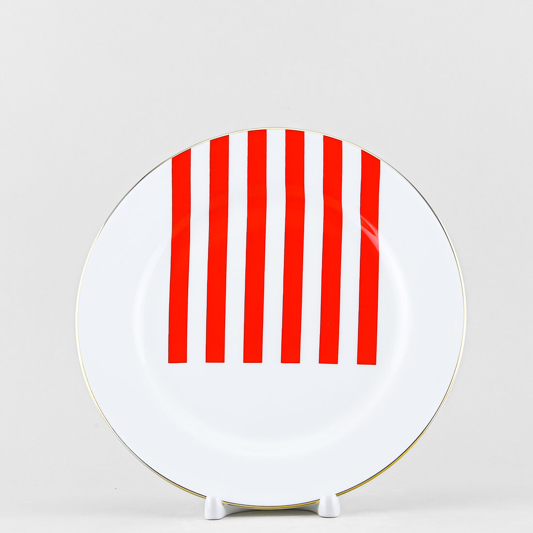 фото Тарелка плоская 20 см Императорский фарфоровый завод Стандартная Да и нет красный