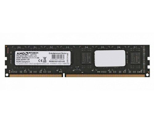 Оперативная память AMD Radeon DDR3 8Gb 1600MHz DIMM (R538G1601U2S-OU)