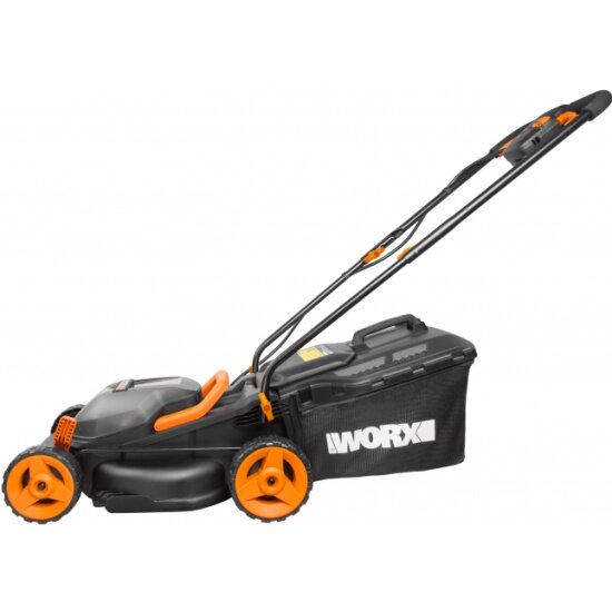 Газонокосилка аккумуляторна WORX 40В + 2хАКБ 4Ач и двойное ЗУ WG779E.1