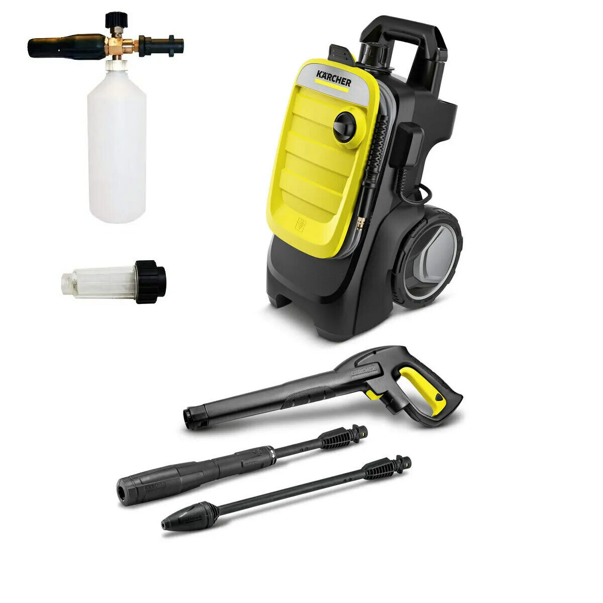 Автомойка высокого давления (минимойка) Karcher K 7 Compact + пенная насадка LS3-k + фильтр - фотография № 1