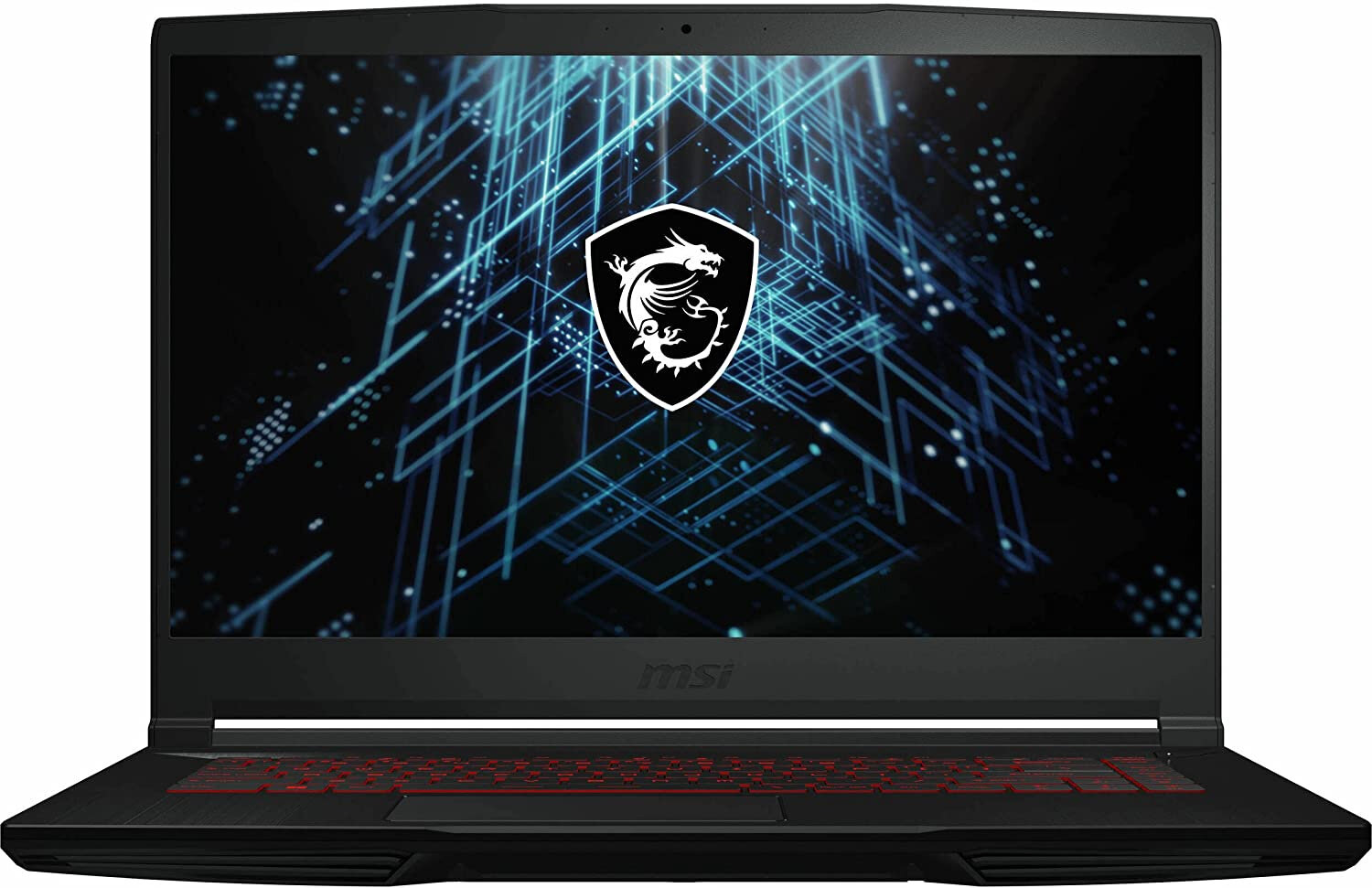 MSI Ноутбук MSI GF63 12HW-005XRU Core i5 12450H 16Gb SSD512Gb Intel Arc A370M 4Gb 15.6" IPS FHD (1920x1080) Free DOS black WiFi BT Cam 9S7-16R712-005