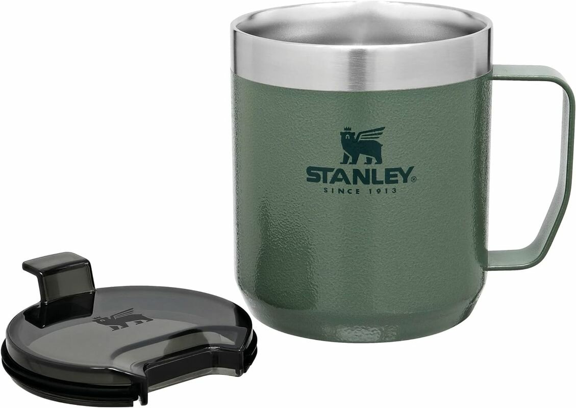 Походная термокружка Stanley Classic Legendary (Hammertone Green) - фотография № 2