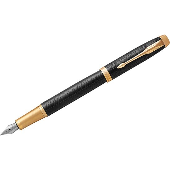 Ручка перьевая Noname Parker "IM Premium Black/Gold GT" синяя, 0,8мм, подарочная упаковка