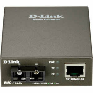 Медиаконвертер D-Link Медиаконвертер D-Link DMC-F15SC Разъемы на входе RJ-45 Разъемы на выходе SC Скорость передачи 100Мбит/с дистанция передачи 15км. DMC-F15SC/A1A