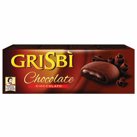 Печенье GRISBI (Гризби) "Chocolate", комплект 5 шт., с начинкой из шоколадного крема, 150 г, 13827 - фотография № 2
