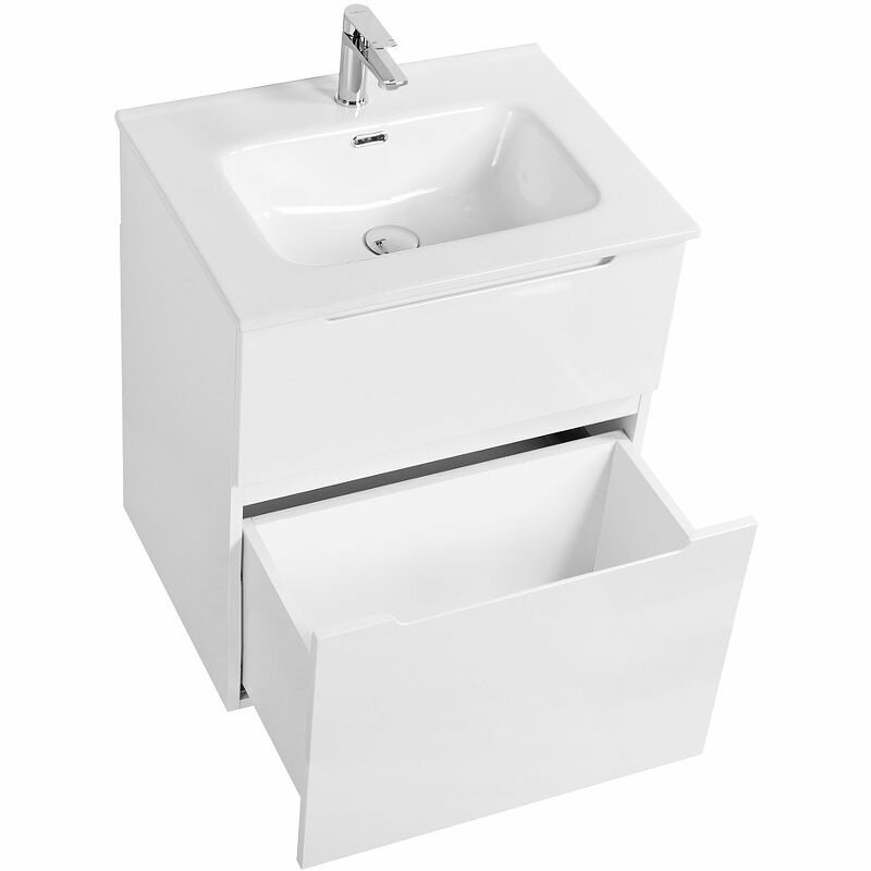 Тумба под раковину BelBagno Etna H60-700-2C-SO-BL-P Bianco Lucido - фото №6