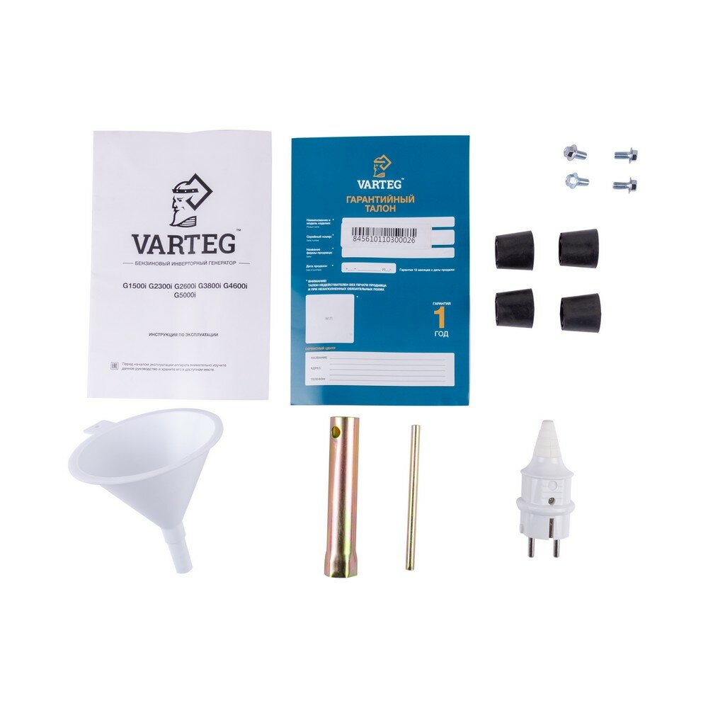 Varteg G2300I Инверторный бензиновый генератор (230В 50Гц, 2.2кВт, 4л.с., 21кг) (8456) - фотография № 10