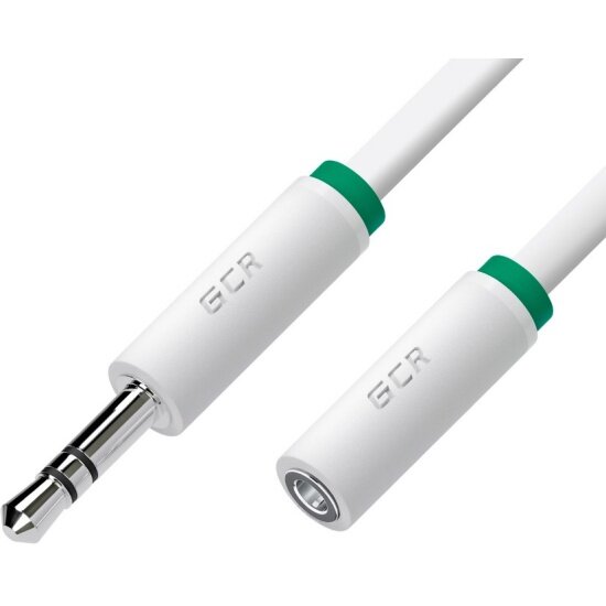 Удлинитель аудио Greenconnect jack 3,5mm/jack 3,5mm 0.25m белый GCR-STM1662-0.25m (GCR-STM1662-0.25m)