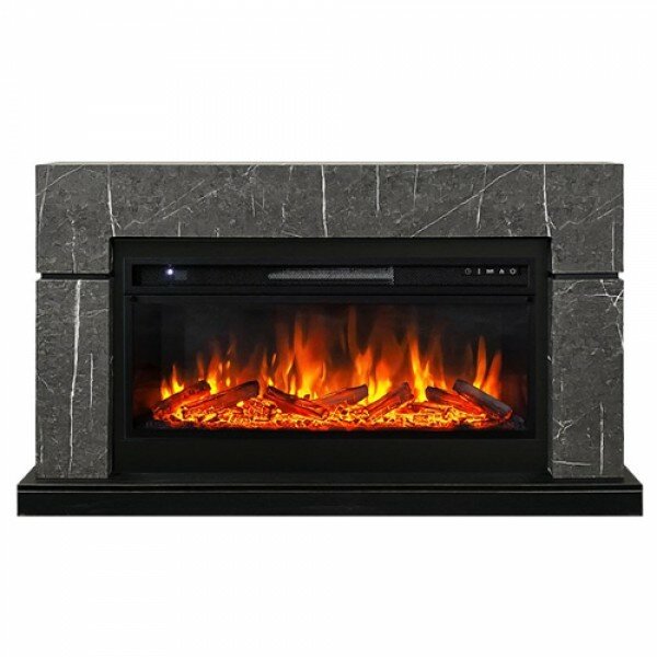 Каминокомплект Royal Flame Lindos Graphite Grey (Ширина 1470мм) с очагом Vision 42 LOG LED