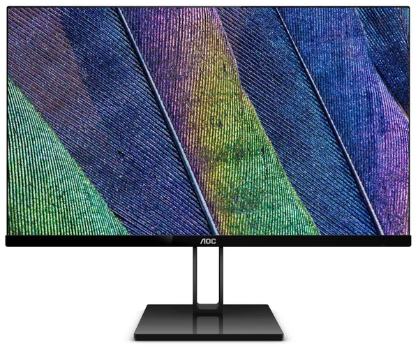 Монитор AOC 27" Value Line 27V2Q(00/01) черный IPS LED 4ms 16:9 HDMI матовая 1000:1 250cd 178гр/178гр 1920x1080 DisplayPort FHD 4.22кг