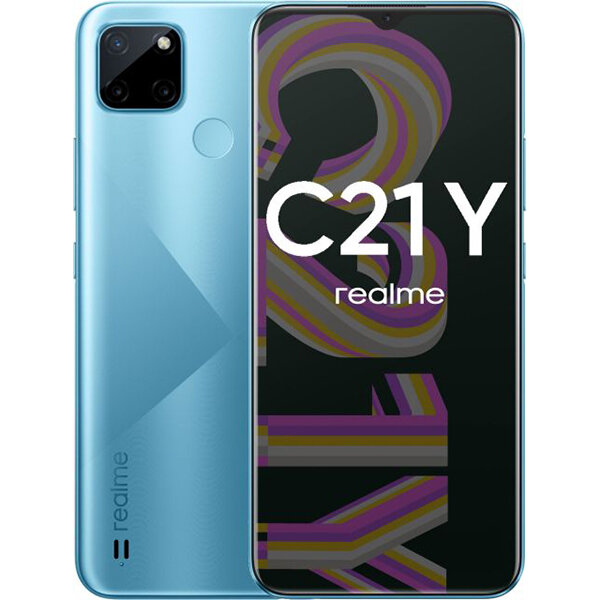 Смартфон Realme C21-Y 3 32Gb Cross Blue