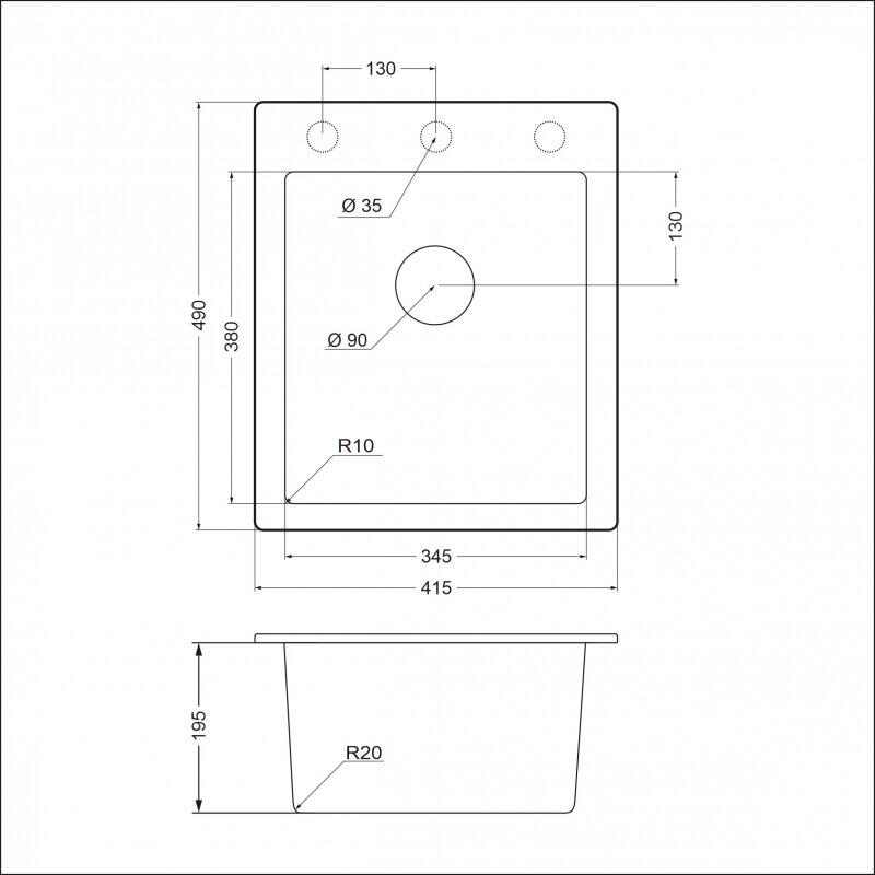 Мойка EMAR EMQ-1415.Q EMQ-1415.Q Берилл - фотография № 2