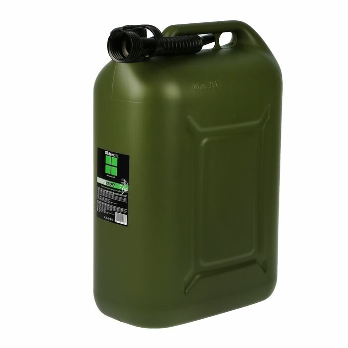 Канистра ГСМ Oktan PROFI 25 л пластиковая усиленная зеленая./В упаковке шт: 1