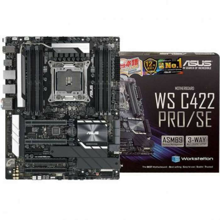 Серверная материнская плата ASUS WS C422 PRO/SE / LGA-2066,C422,8DIMM,BMC,5PCIE, 3Y Wr ( 90SW0080-M0EAY0 )