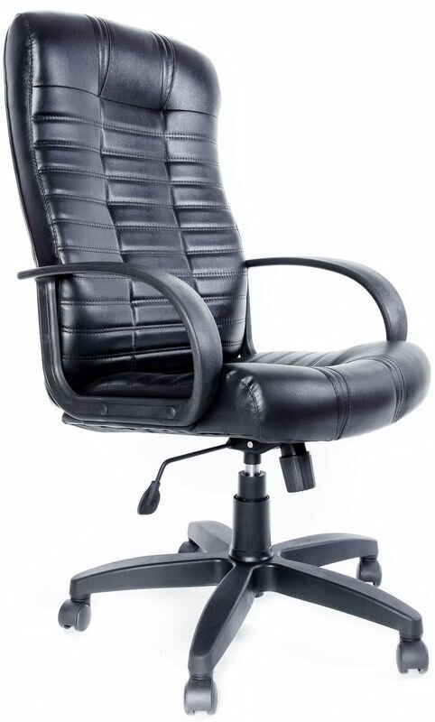 Кресло руководителя Игровое компьютерное кресло Атлант ультра Искусственная кожа Кожзаменитель черный