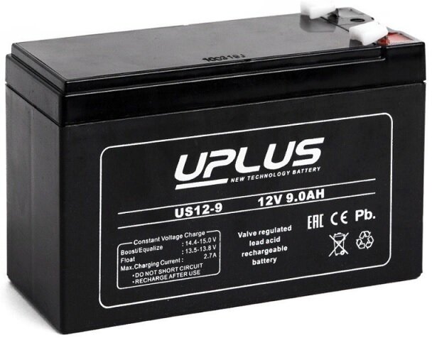 Аккумулятор для ИБП и прочего электрооборудования UPLUS US-General Purpose US12-9 12V 9 А/ч (151х65х105) AGM