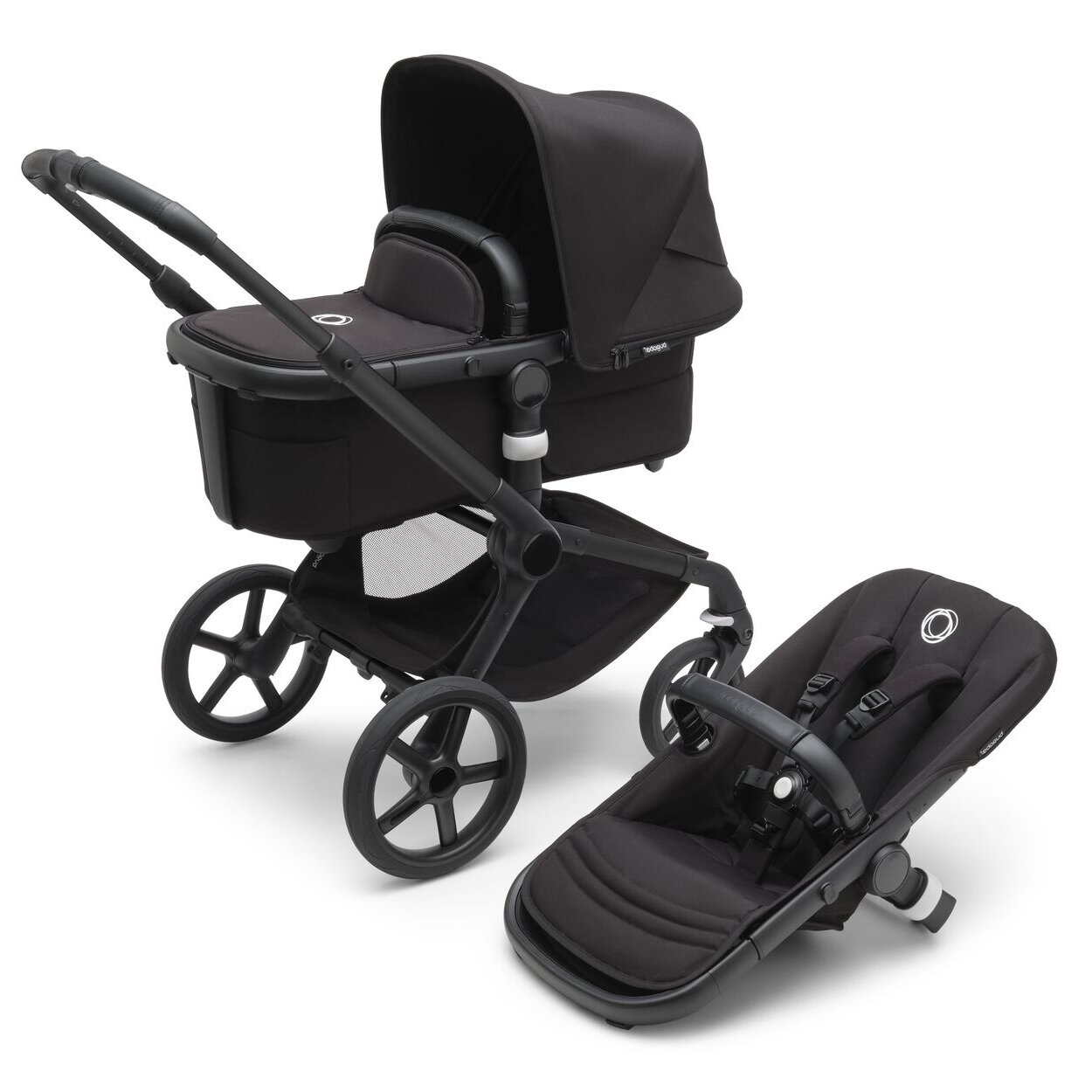 Детская коляска 2 в 1 Bugaboo Fox5 Black/Midnight Black/Midnight Black