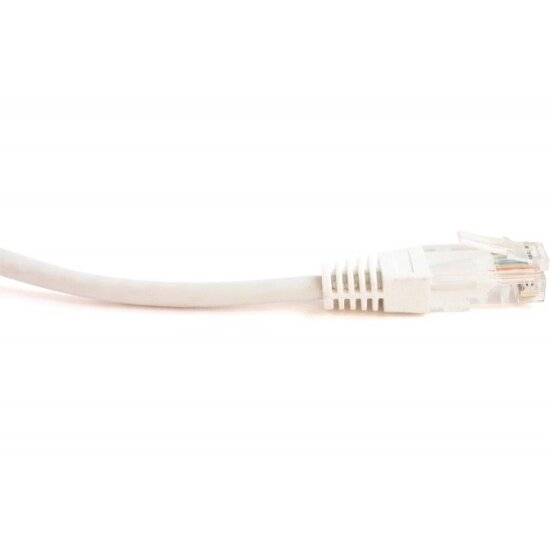 Патч-корд RJ45 - RJ45, 4 пары, UTP, категория 5е, 10 м, белый, TWT TWT-45-45-10-WH - фото №1