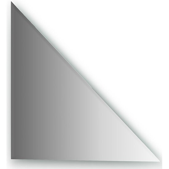 Зеркальная плитка с фацетом 10 mm EVOFORM BY 1522 (треугольник 50х50 cm серебро)
