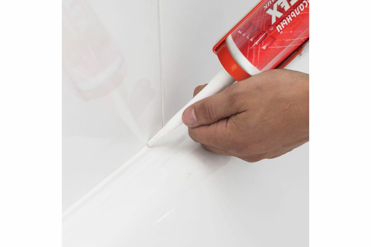 фото Политех Герметик силиконовый универс.бел.280 мл 6507520