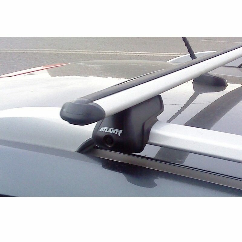Багажник Atlant (Атлант) для Seat Exeo 5-дв. универсал 2009 по н.в. на рейлинги (аэродинамическая дуга) Арт. 8810+8828