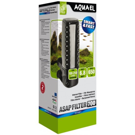 Внутренний фильтр AQUAEL ASAP FILTER 700 для аквариума 100 - 250 л (650 л/ч, 6.8 Вт)