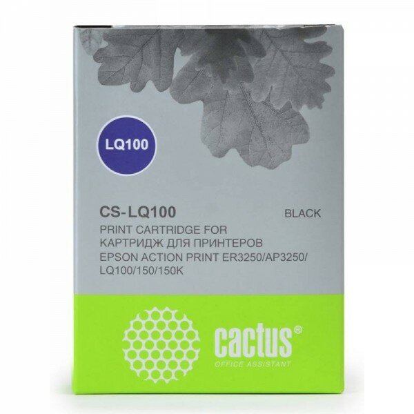 Картридж ленточный Cactus CS-LQ100 черный для Epson LQ-100/AP-3250 CS-LQ100