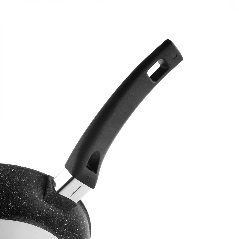 Сковорода антипригарная 28 см Olympia Hard Cook Fix Induction черная - фотография № 7