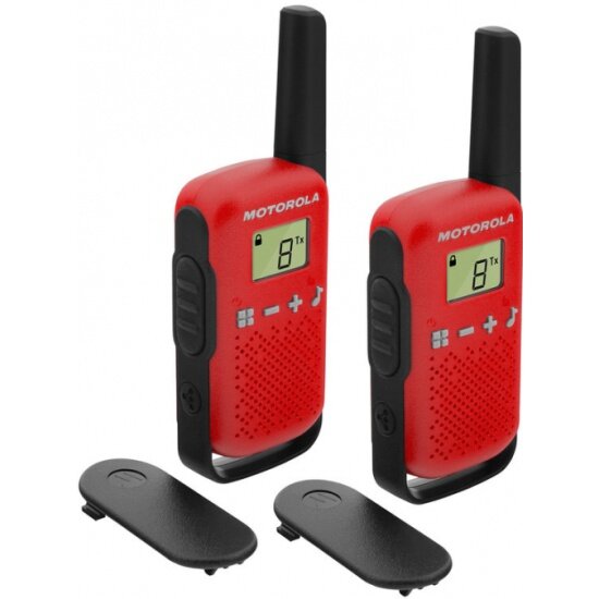 Комплект из двух радиостанций MOTOROLA SOLUTIONS Motorola TOLKABOUT T42 RED