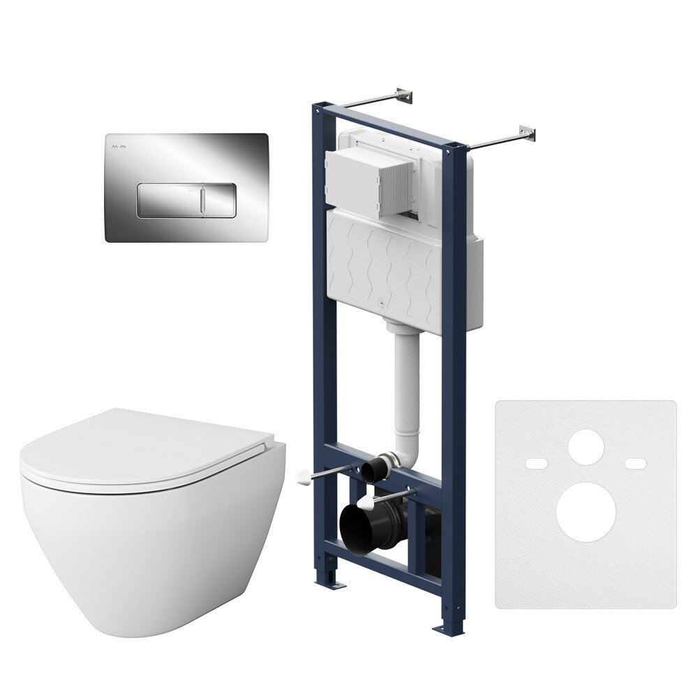 Комплект: инсталляция с подвесным унитазом Am.pm Spirit 2.0 IS48051.701700