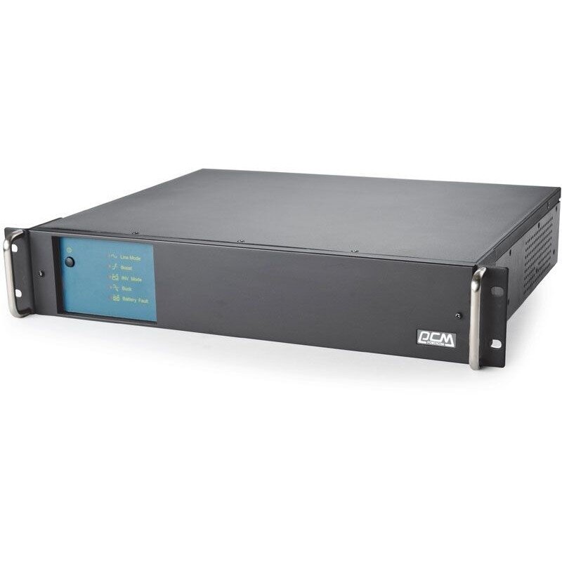 UPS PowerCom King Pro RM KIN-1500AP LCD (2U) {Line-Interactive, 1500VA/1200W, Rack, IEC, Serial+USB, SmartSlot, RS-232}