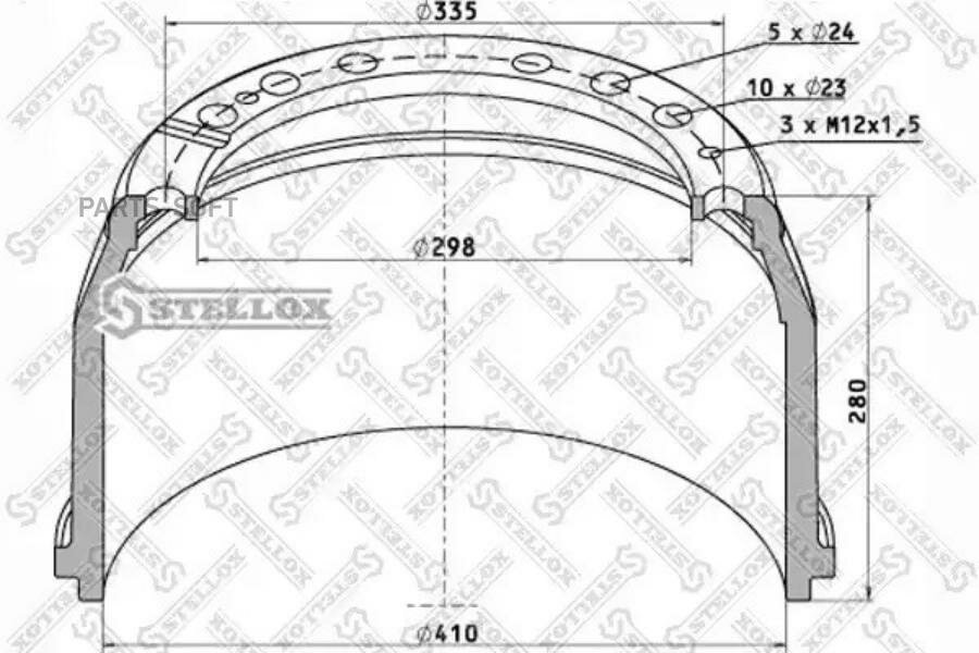 85-00021-sx_.  !. 410x180/192 h=280 d=298/335 n10x23 \omn man tga/le/f2000/f90